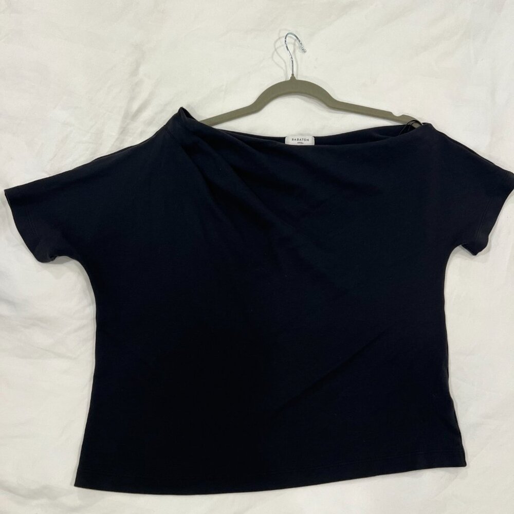 Aritzia Babaton Script Top, Black, Size Large
